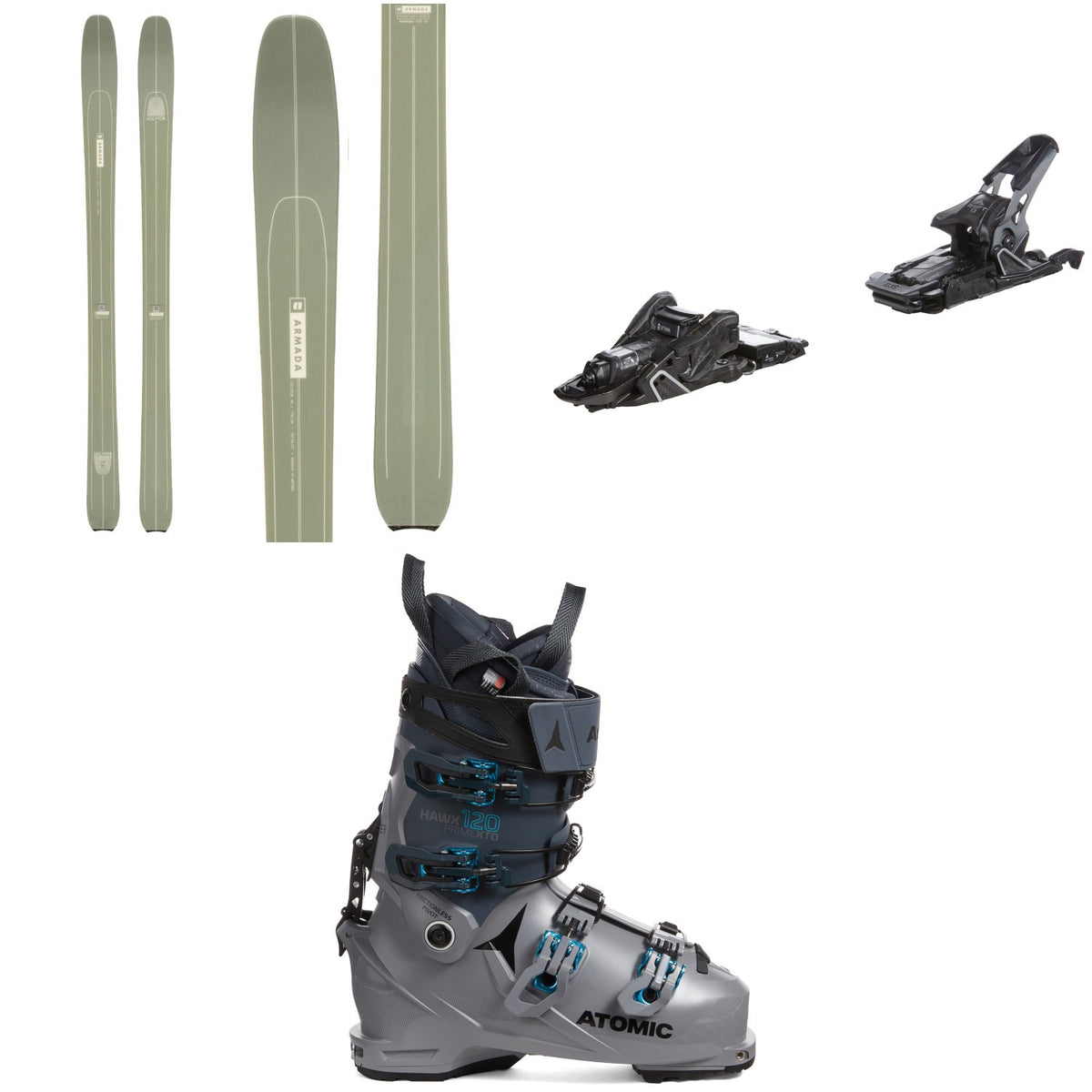 Armada Locator 96 Skis + Salomon S/Lab Shift MNC 13 Alpine Touring Ski Bindings + Atomic Hawx Prime XTD 120 CT GW Alpine Touring Ski Boots