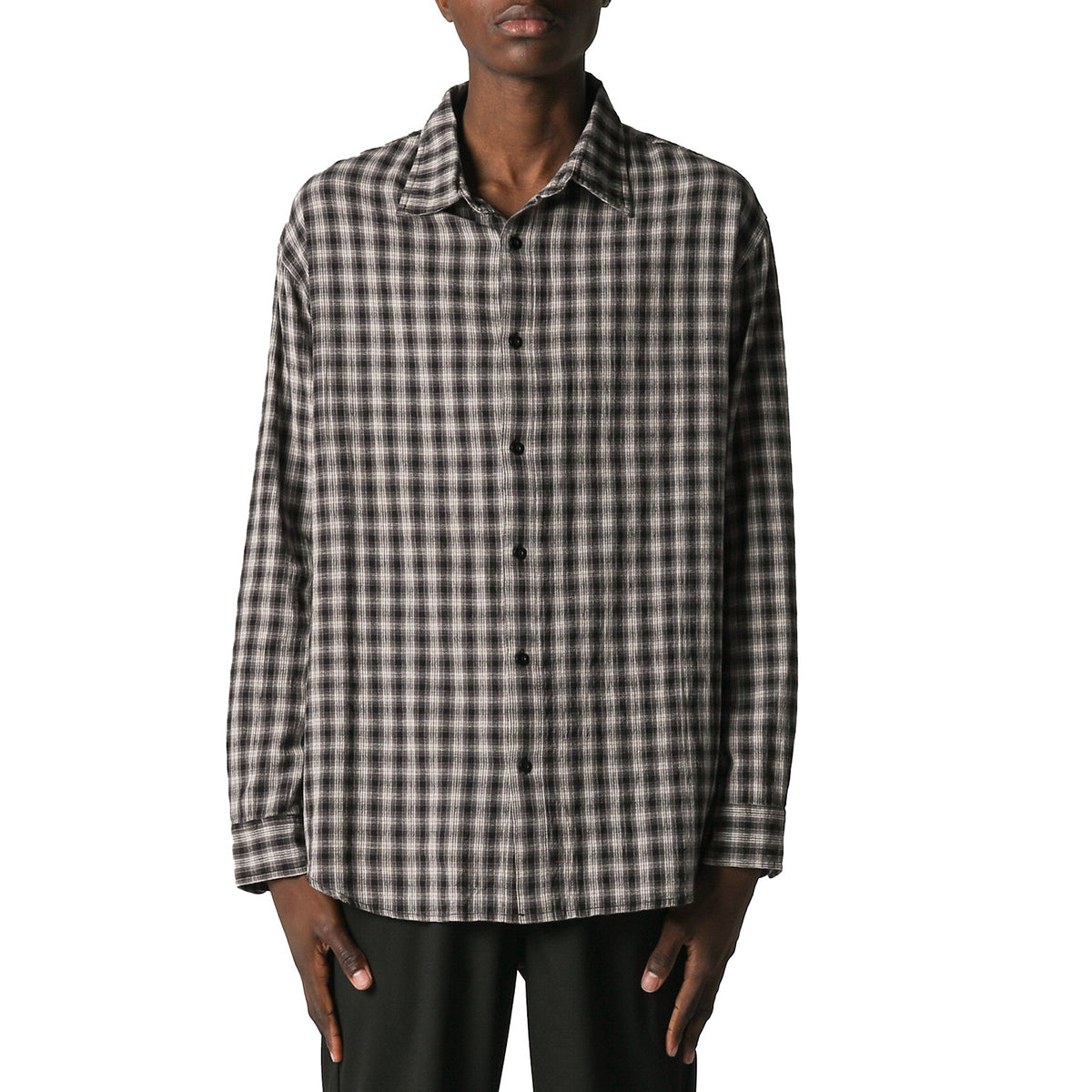 Former Vivian Check Long-Sleeve Shirt - Men's Grey Check