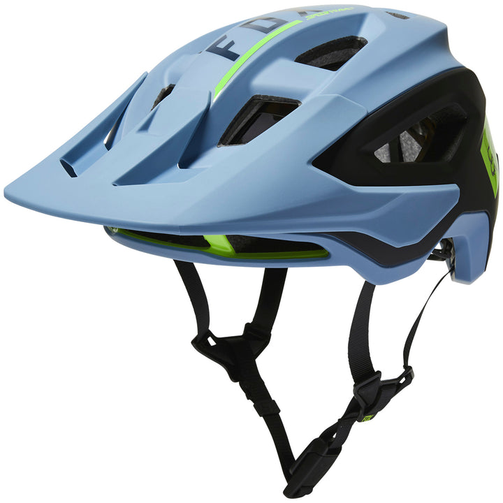 Fox Racing Speedframe Pro Blocked Bike Helmet Dusty Blue