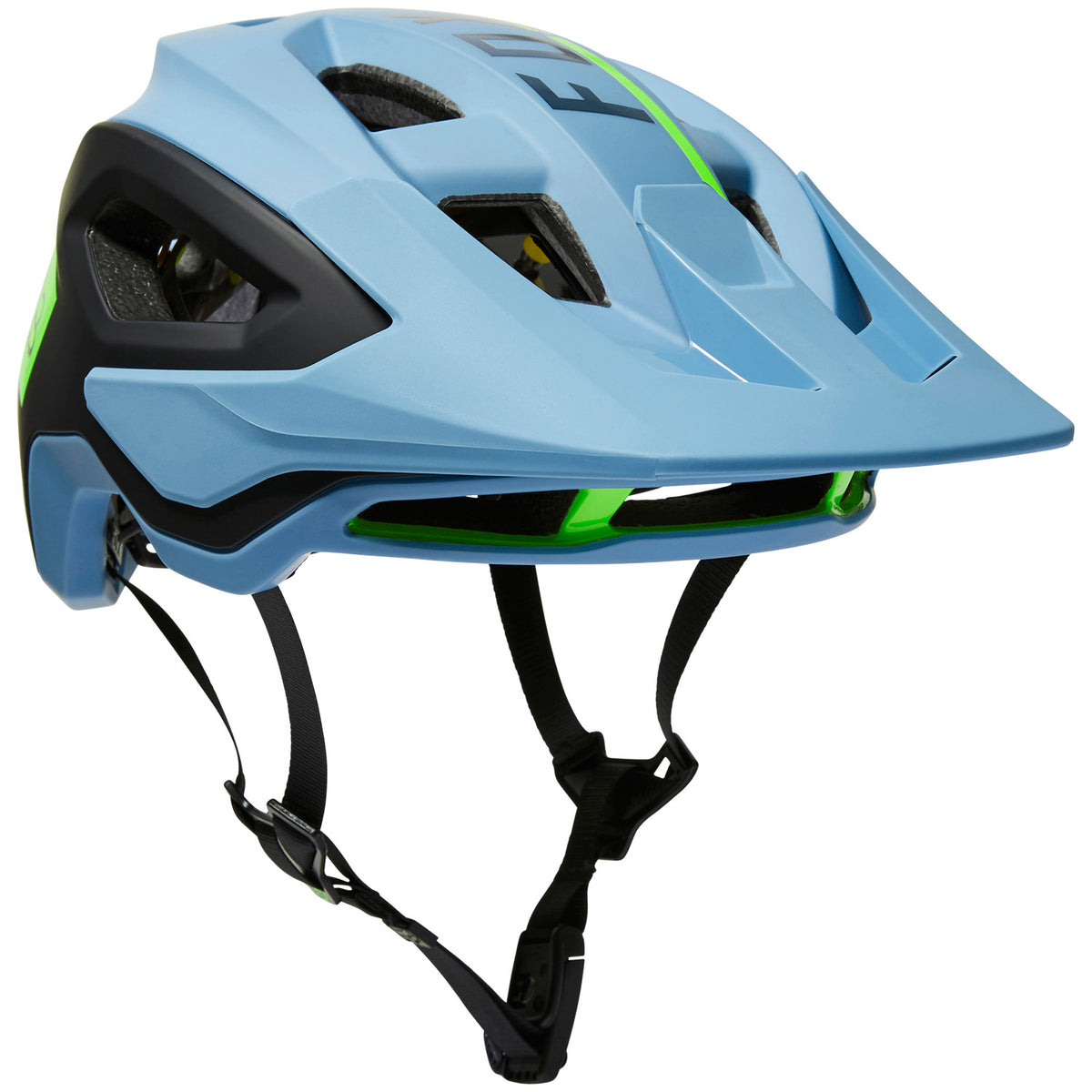 Fox Racing Speedframe Pro Blocked Bike Helmet Dusty Blue