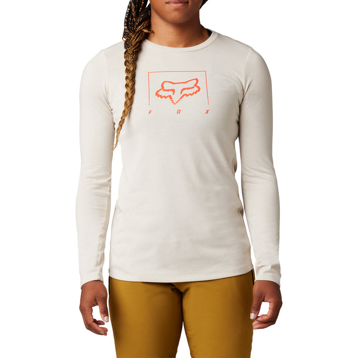 Fox Racing Ranger DR Mid Long-Sleeve Jersey - Women's Vintage White