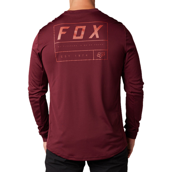 Fox Racing Ranger Swath Long-Sleeve Jersey Dark Maroon