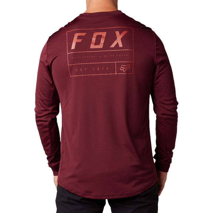 Fox Racing Ranger Swath Long-Sleeve Jersey Dark Maroon