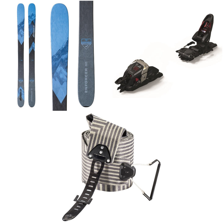 Nordica Enforcer 104 Free Skis + Marker Duke PT 12 Alpine Touring Ski Bindings + Black Diamond Ultralite Mix STS Climbing Skins
