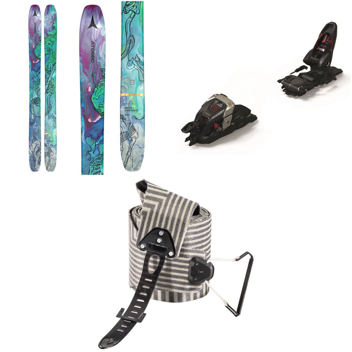 Atomic Bent Chetler 120 + Marker Duke PT 12 Alpine Touring Ski Bindings + Black Diamond Ultralite Mix STS Climbing Skins 2023