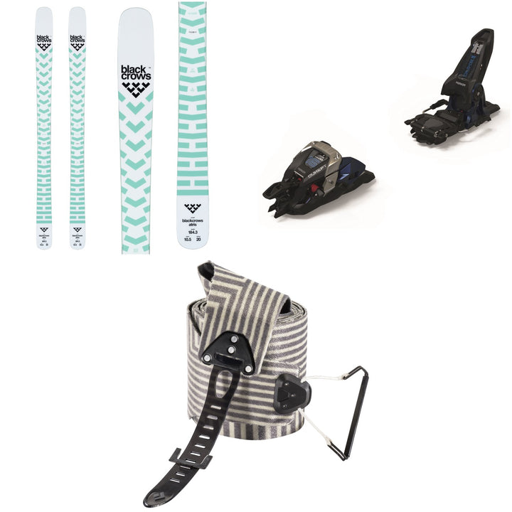 Black Crows Atris Skis + Marker Duke PT 16 Alpine Touring Ski Bindings  + Black Diamond Ultralite Mix STS Climbing Skins