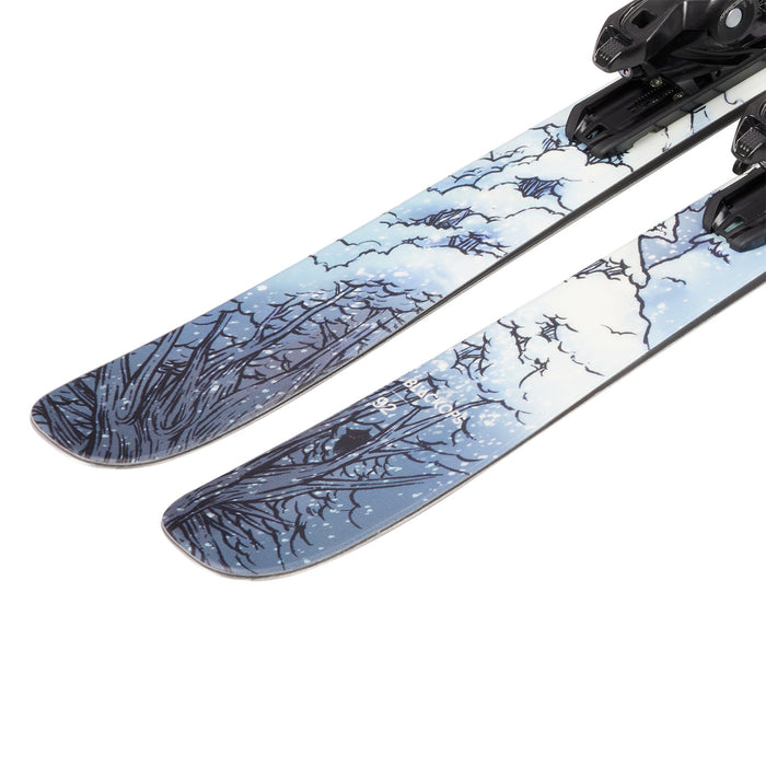 Rossignol Black Ops 92 Skis + Xpress 11 GW Bindings 2024