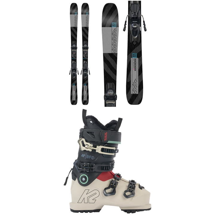 K2 Mindbender 85 Skis + Squire 10 Bindings - Women's + K2 BFC 95 Ski Boots - Women's 2024