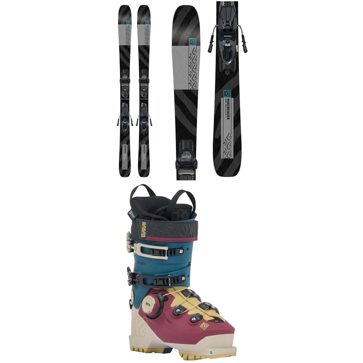 K2 Mindbender 85 Skis + Squire 10 Bindings - Women's + K2 Mindbender 95 BOA Alpine Touring Ski Boots - Women's 2024