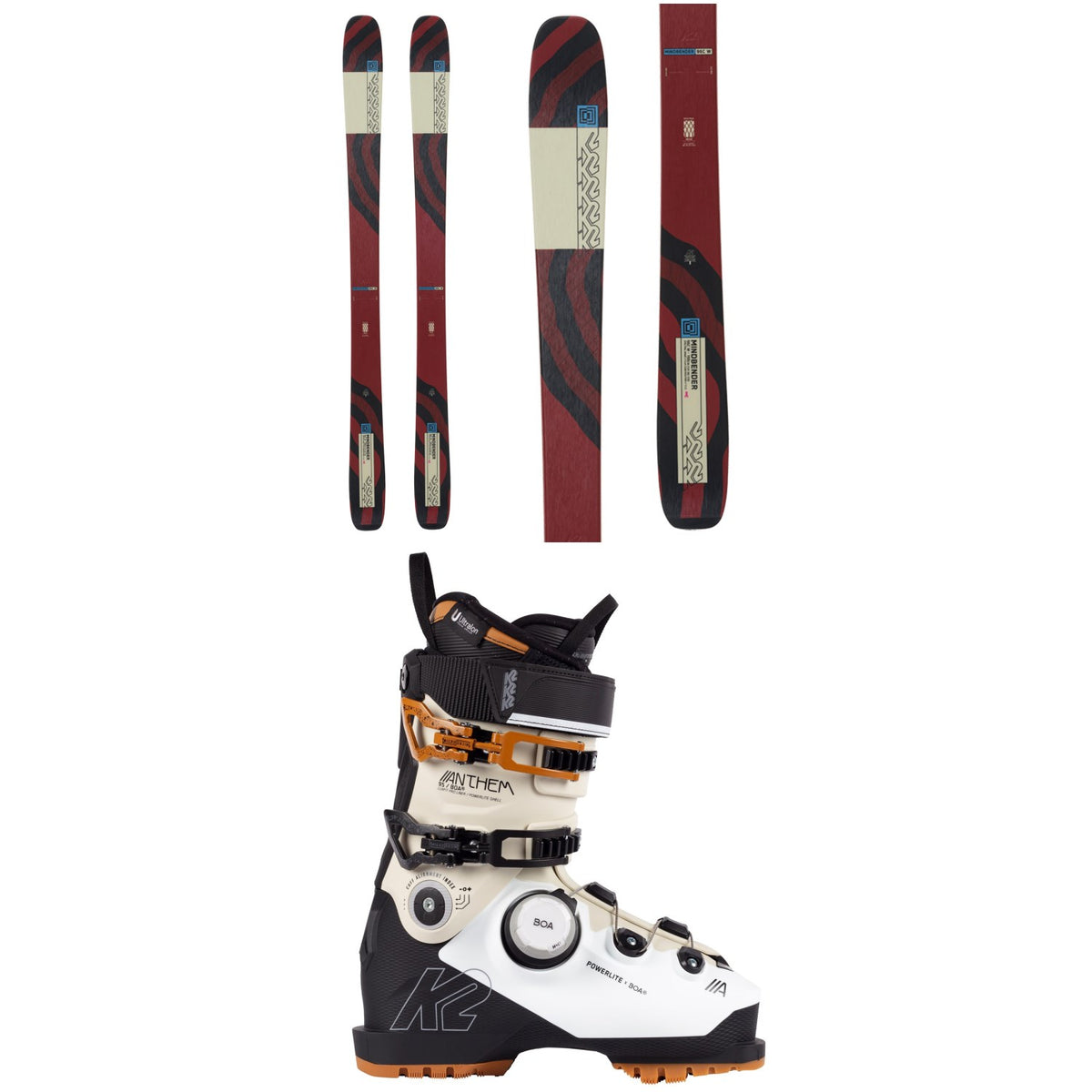 K2 Mindbender 96 C W Skis - Women's + K2 Anthem 95 BOA Ski Boots - Women's 2024