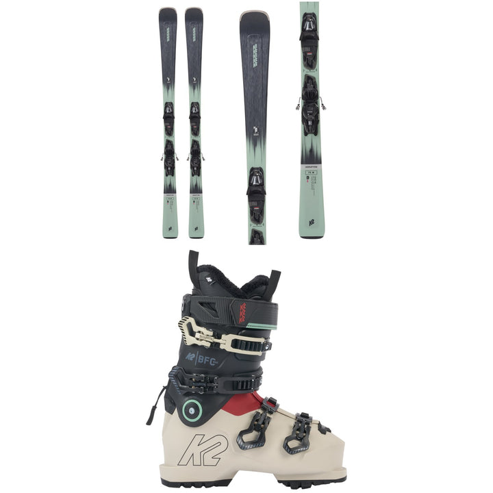 K2 Disruption 75 Skis + M2 10 Quikclik Bindings - Women's + K2 BFC 95 Ski Boots - Women's 2024