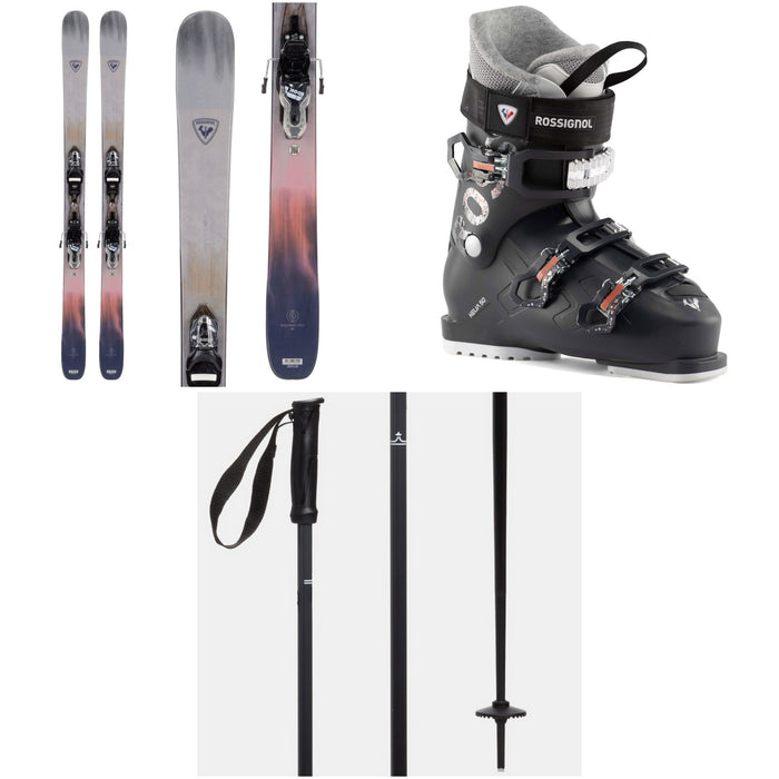 Rossignol Rallybird 90 Pro Skis + Xpress 10W GW Bindings + Rossignol Kelia 50 Ski Boots - Women's + evo Merge Ski Poles 2024