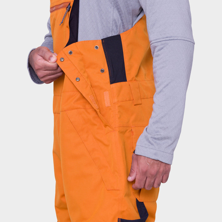 686 Hot Lap Insulated Bibs - Men's Copper Orange