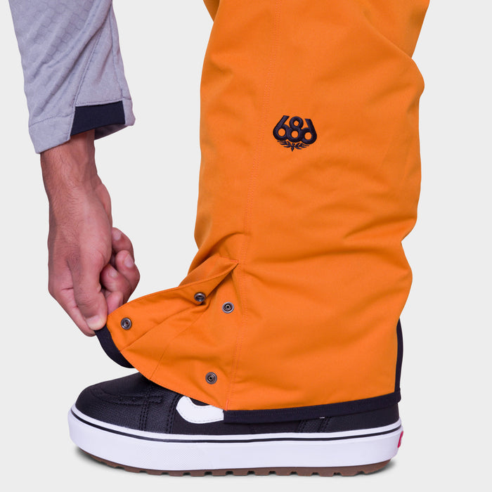 686 Hot Lap Insulated Bibs - Men's Copper Orange