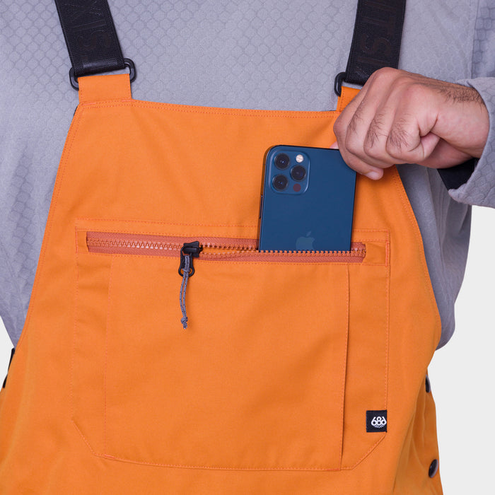 686 Hot Lap Insulated Bibs - Men's Copper Orange