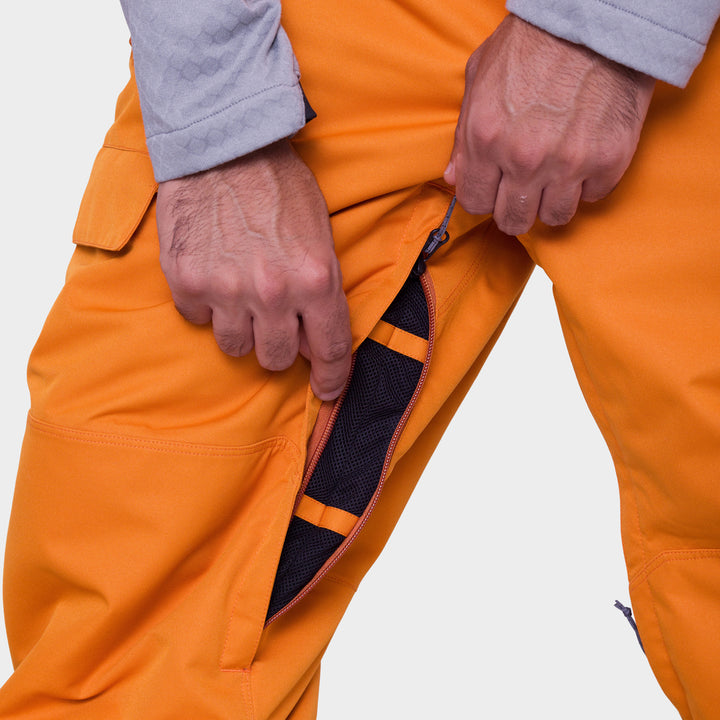 686 Hot Lap Insulated Bibs - Men's Copper Orange