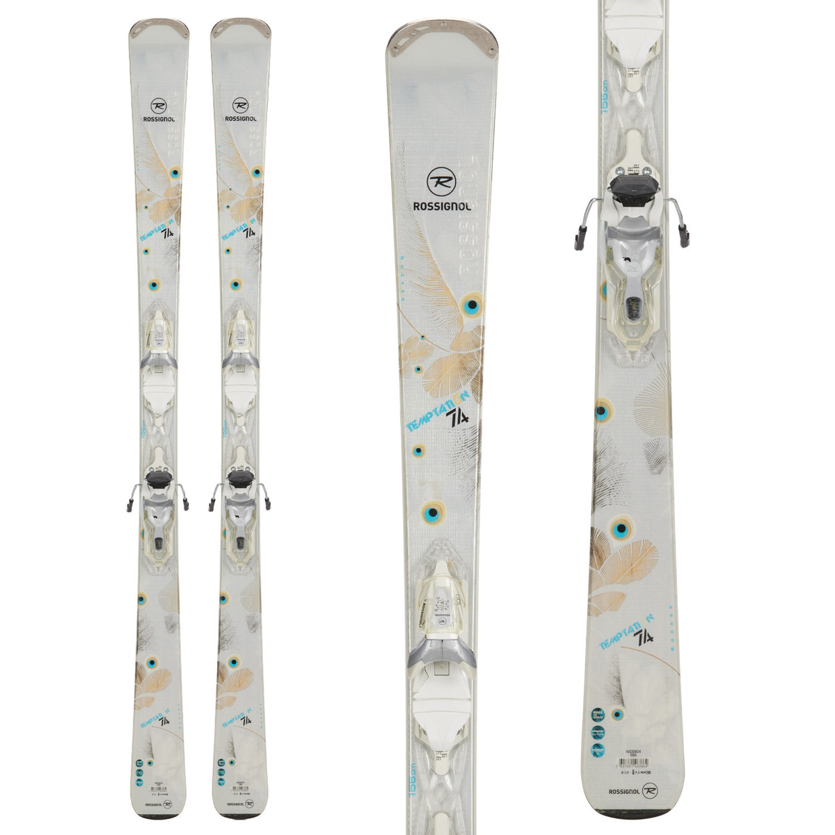 Rossignol Temptation 74 Skis + Saphir 100 Bindings - Women's 2015
