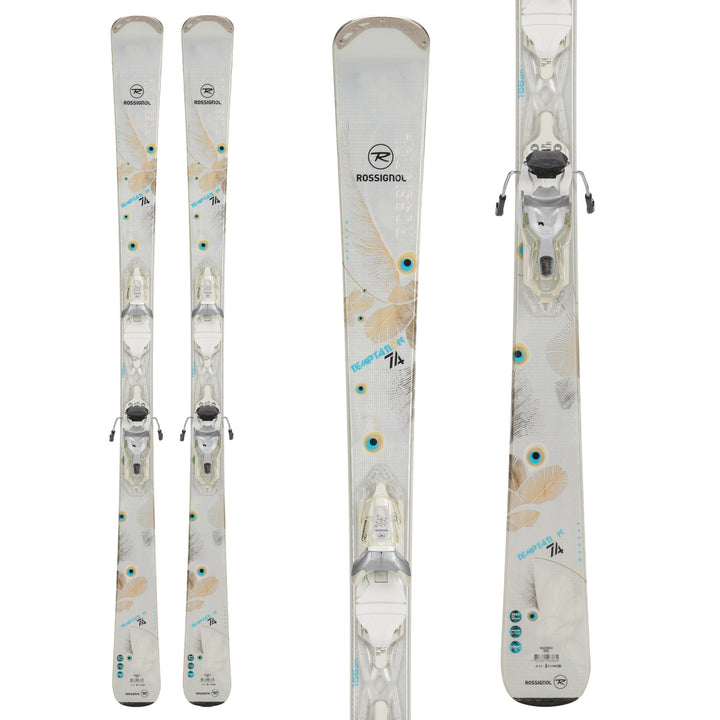 Rossignol Temptation 74 Skis + Saphir 100 Bindings - Women's 2015