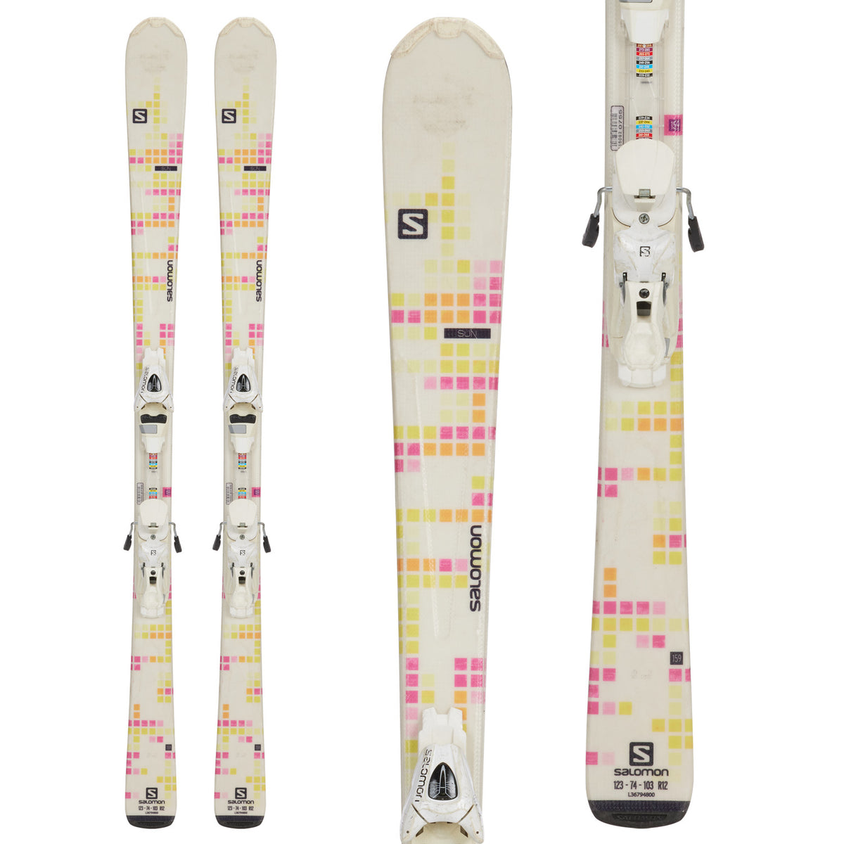 Salomon Sun R Skis + Lithium 10 Bindings - Women's 2015