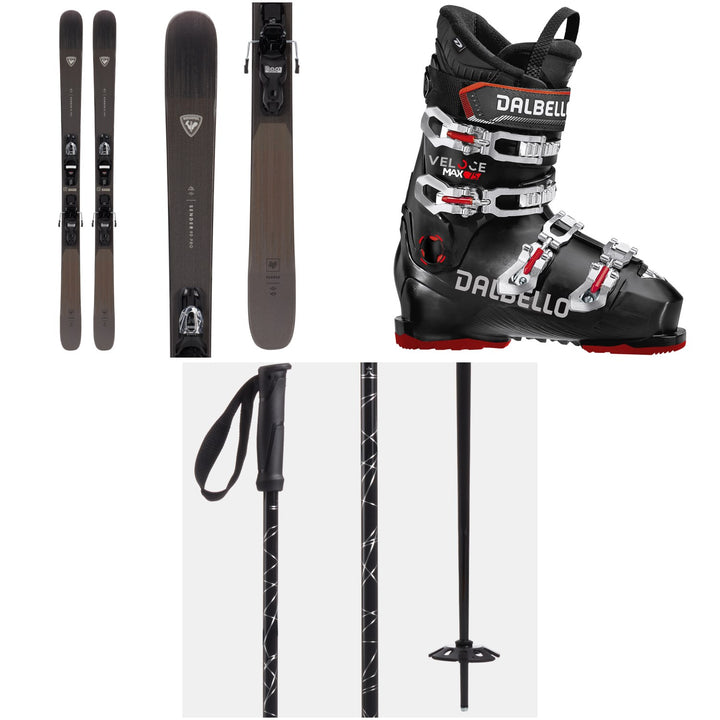 Rossignol Sender 90 Pro Skis + Xpress 10 Bindings + Dalbello Veloce Max 75 Ski Boots + evo Refract Ski Poles 2024