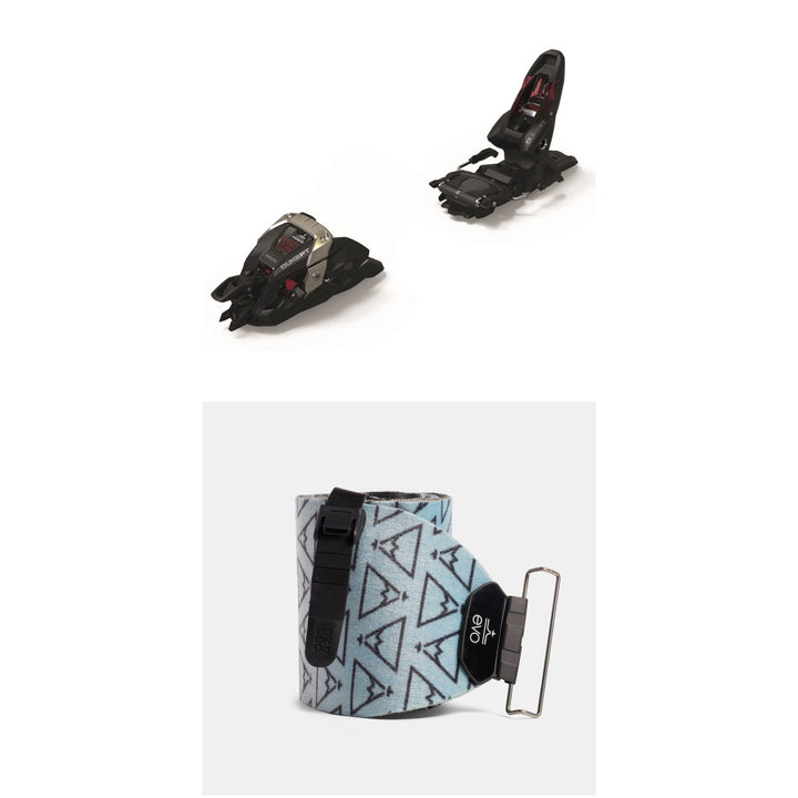 Marker Duke PT 12 Alpine Touring Ski Bindings + evo x Pomoca Pro Glide Climbing Skins