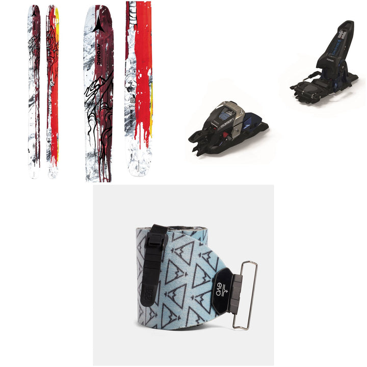 Atomic Bent 110 Skis + Marker Duke PT 16 Alpine Touring Ski Bindings  + evo x Pomoca Pro Glide Climbing Skins