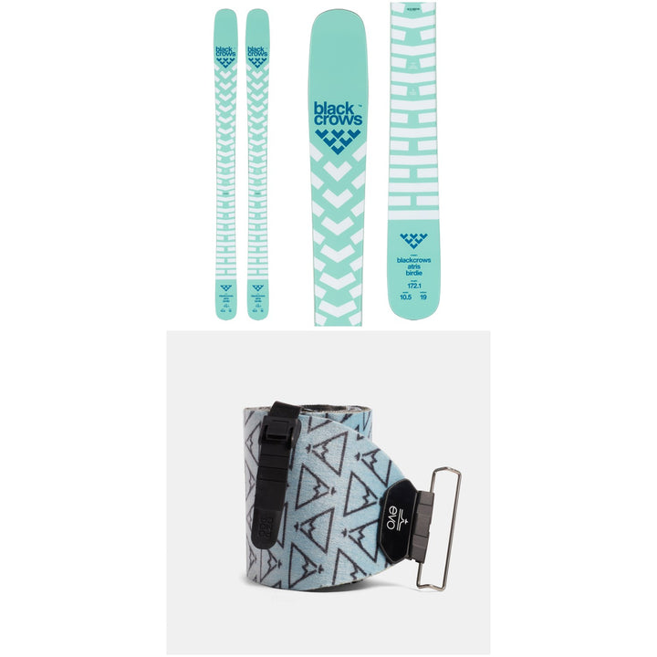 Black Crows Atris Birdie Skis - Women's + evo x Pomoca Pro Glide Climbing Skins