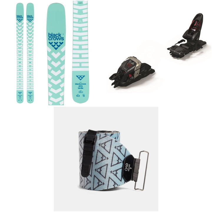Black Crows Atris Birdie Skis - Women's + Marker Duke PT 12 Alpine Touring Ski Bindings + evo x Pomoca Pro Glide Climbing Skins