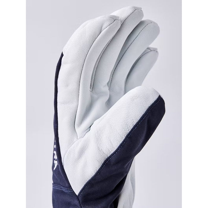 Hestra Army Leather Heli Ski 5-Finger Gloves Navy