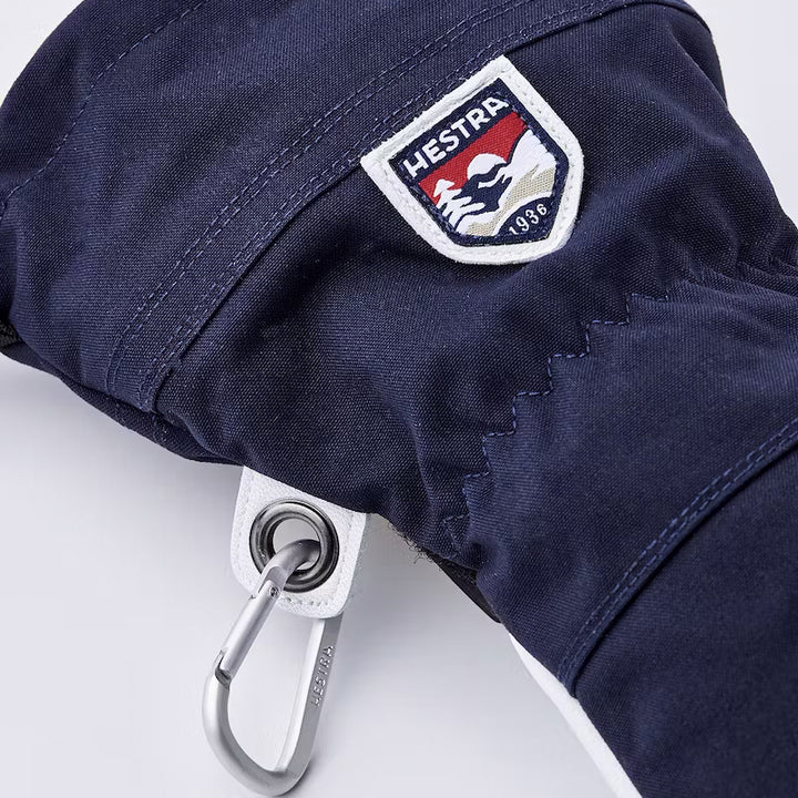 Hestra Army Leather Heli Ski 5-Finger Gloves Navy
