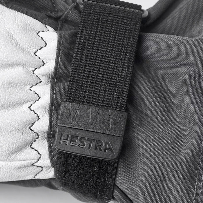 Hestra Army Leather Heli Ski 5-Finger Gloves Grey