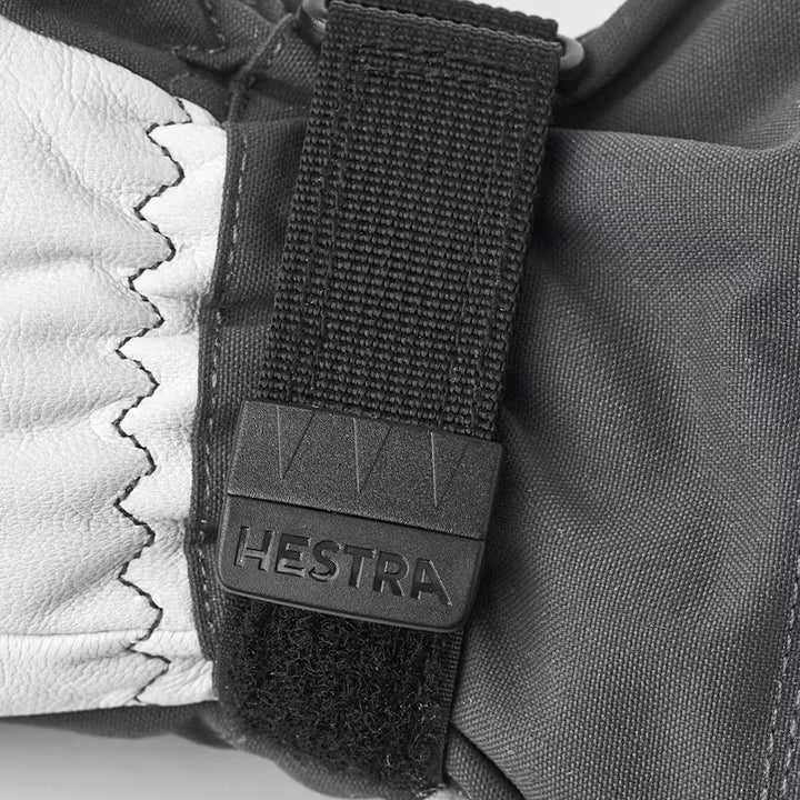Hestra Army Leather Heli Ski 5-Finger Gloves Grey