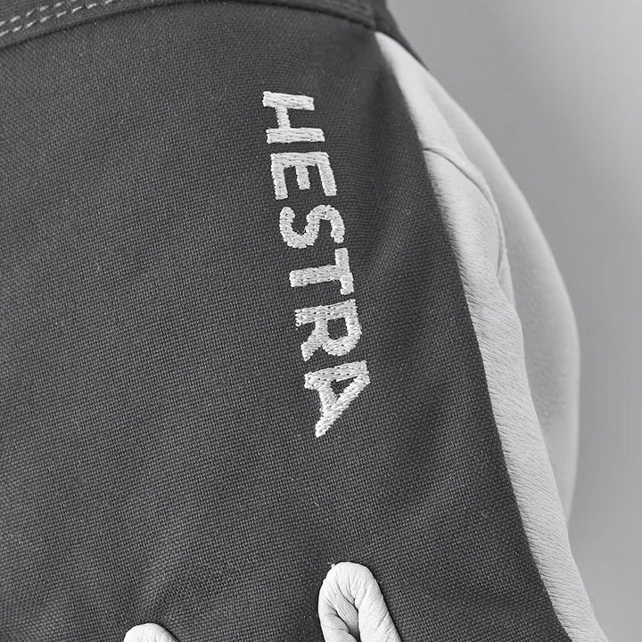 Hestra Army Leather Heli Ski 5-Finger Gloves Grey