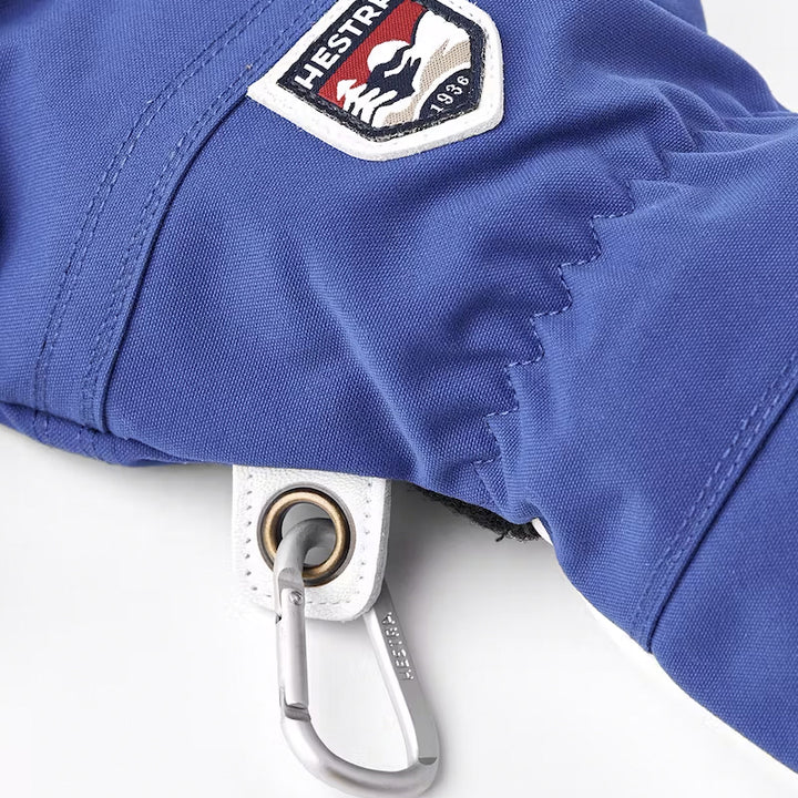Hestra Army Leather Heli Ski 5-Finger Gloves Royal Blue