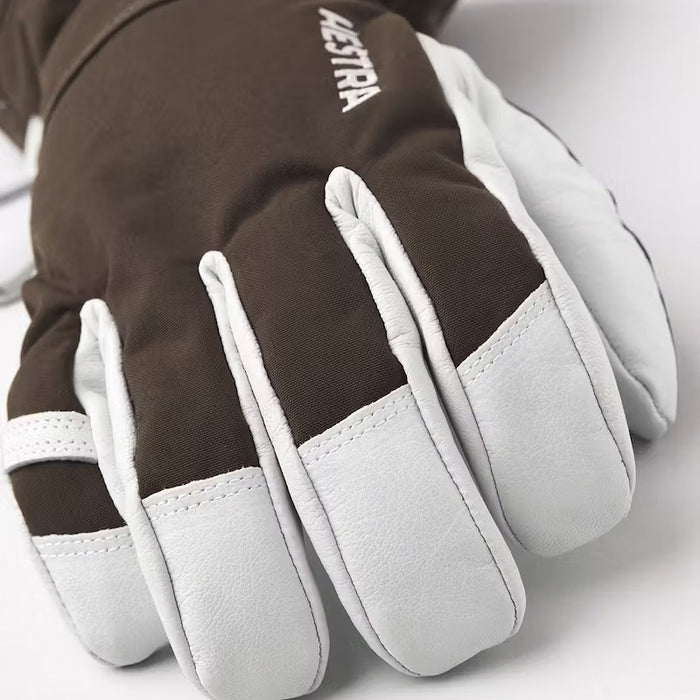 Hestra Army Leather Heli Ski 5-Finger Gloves Espresso