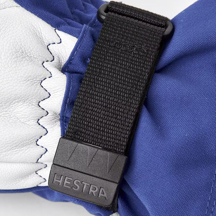 Hestra Army Leather Heli Ski 5-Finger Gloves Royal Blue