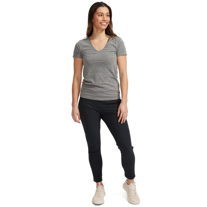evo Triblend V-Neck T-Shirt - Women's Heather Grey