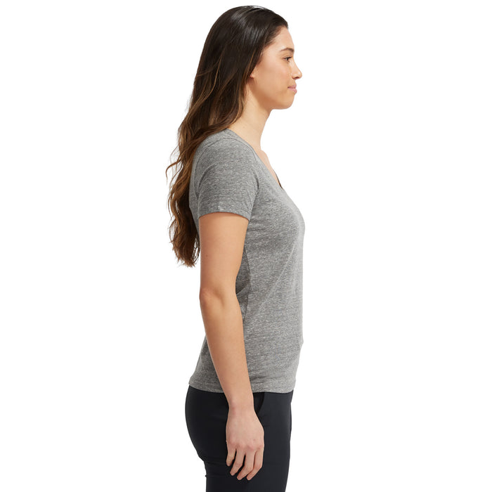 evo Triblend V-Neck T-Shirt - Women's Heather Grey