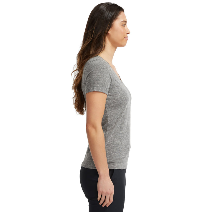 evo Triblend V-Neck T-Shirt - Women's Heather Grey