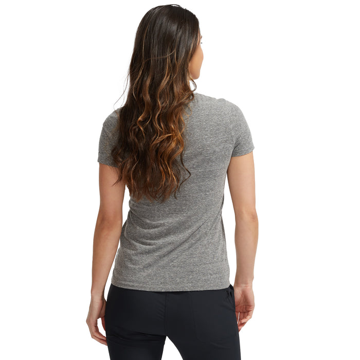 evo Triblend V-Neck T-Shirt - Women's Heather Grey