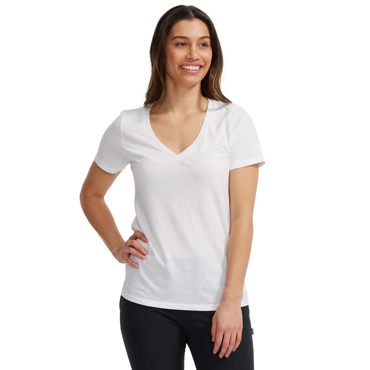 evo Triblend V-Neck T-Shirt - Women's White