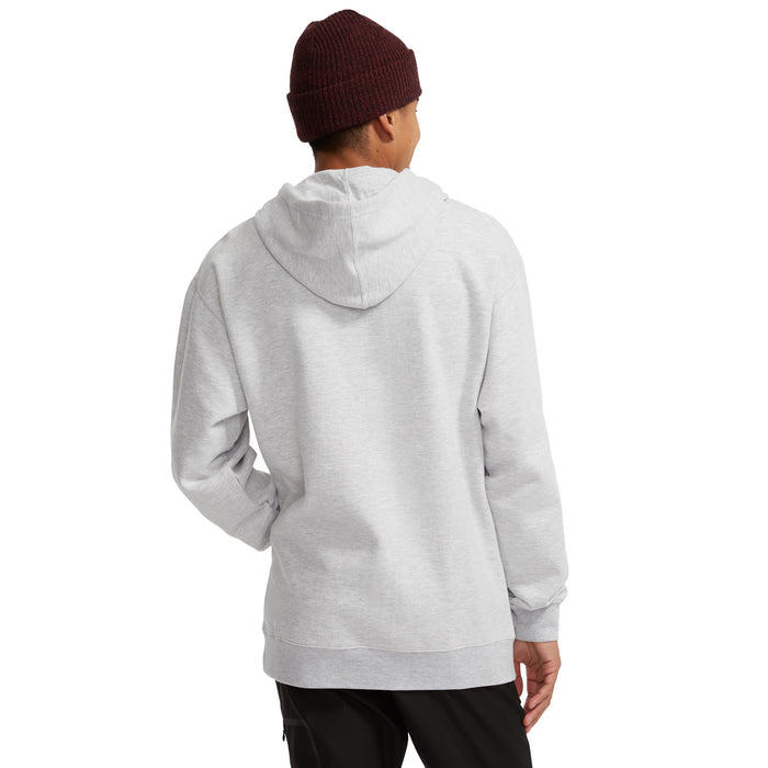 evo Square Logo Pullover Hoodie - Men's Heather Grey
