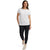 evo Square Light Logo T-Shirt - Women's White