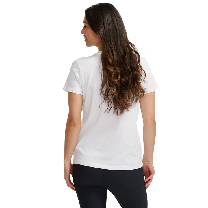 evo Square Light Logo T-Shirt - Women's White
