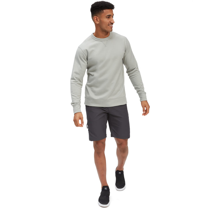 evo Crown Premium Crew Sweatshirt - Men's Sage Grey