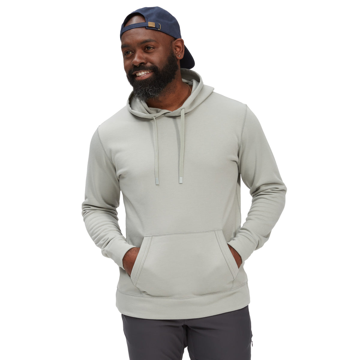 evo Crown Premium Pullover Hoodie - Men's Sage Grey