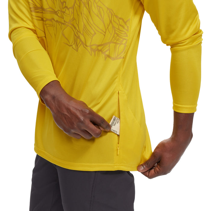 evo Long-Sleeve Bike Jersey Acid Gold