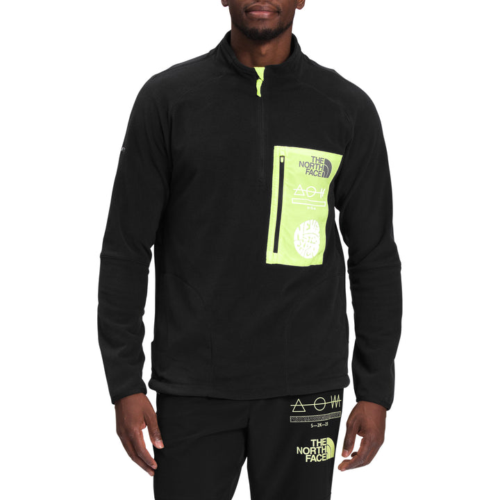 The North Face Trailwear Fantasy Ridge 1/2 Zip Up - Men's TNF Black/LED Yellow