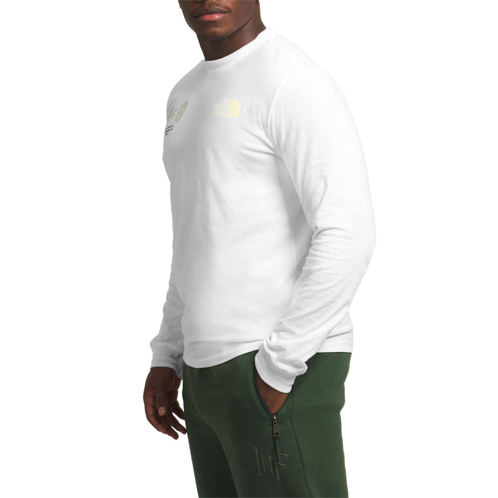 The North Face Long-Sleeve Brand Proud T-Shirt - Men's TNF White/Snow