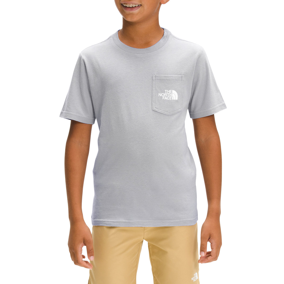 The North Face Printed Pride Pocket T-Shirt - Boys' Meld Grey